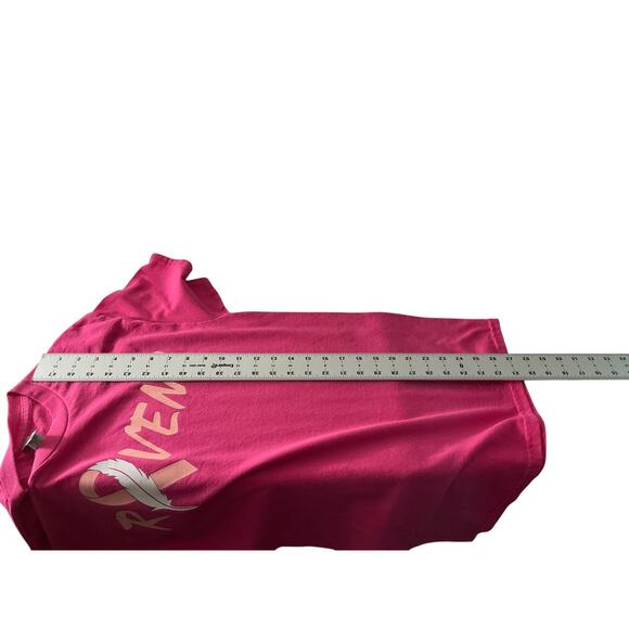 Ravens Womens Med Pink Breast Cancer Awareness Shirt NCAA‎ Football Gildan Tee - Picture 5 of 8